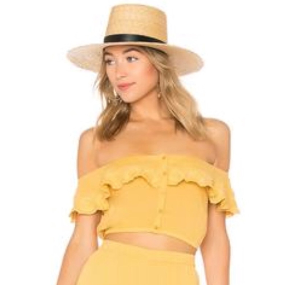 Yellow crop top